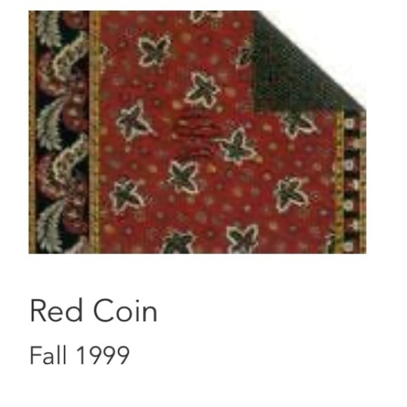 Vintage VERA BRADLEY Red Coin 1999 Retired Square Velcro Wallet Blue Floral - Picture 13 of 13